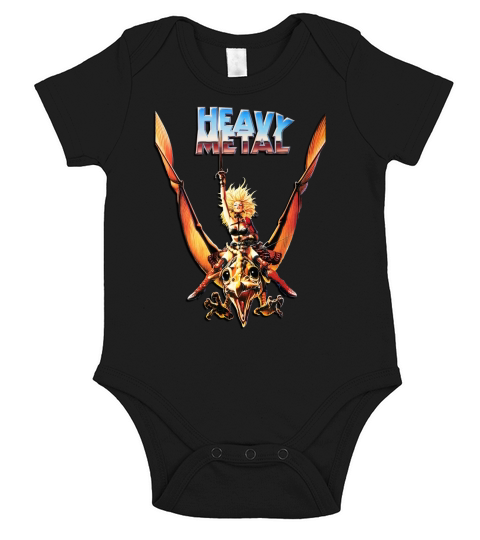 Heavy Metal Fantasy Cult Movie Short Sleeve Baby One-Piece