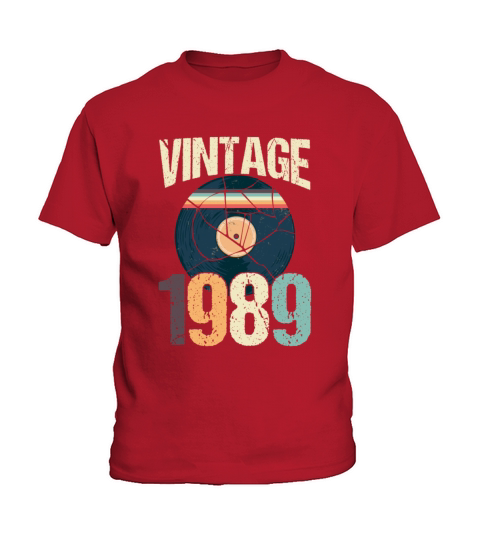 Retro Vintage 1989 31 st Birthday Record Vinyl Kids T-Shirt