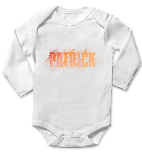 Patrick Name Long Sleeve Baby One-Piece