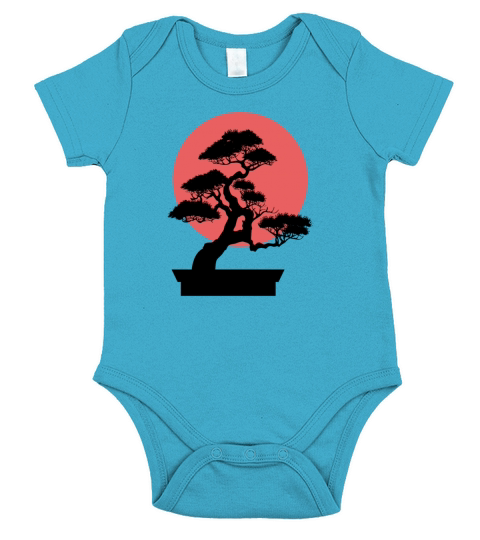 Japanese Bonsai Tree Short Sleeve Baby One-Piece