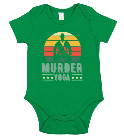 Murder Yoga Vintage Short Sleeve Baby One-Piece