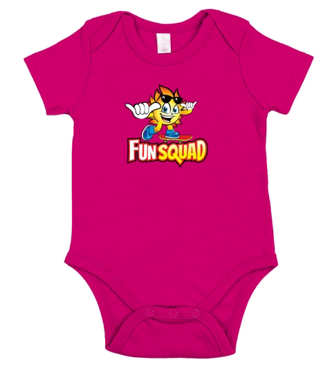 fun squad  art Short Sleeve Baby One-Piece
