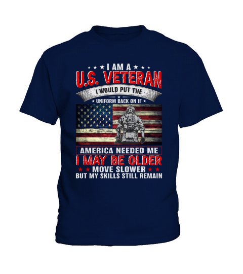 I Am A US Veteran 1 Kids T-Shirt