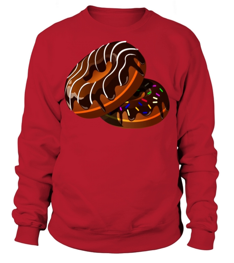 Donut sweet food candy vector illustration drawing Men's Sweatshirt