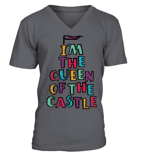 I’m The Queen Of The Castle - Vintage Men's V-Neck T-shirt