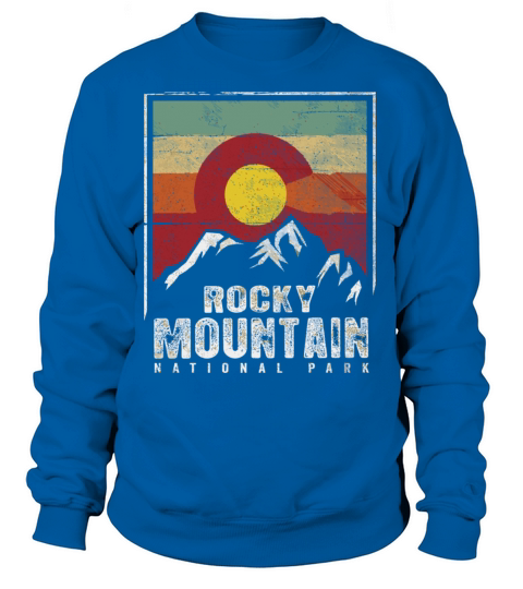 Vintage Rocky Mountain National Park Shirt Colorad Women's Sweatshirt