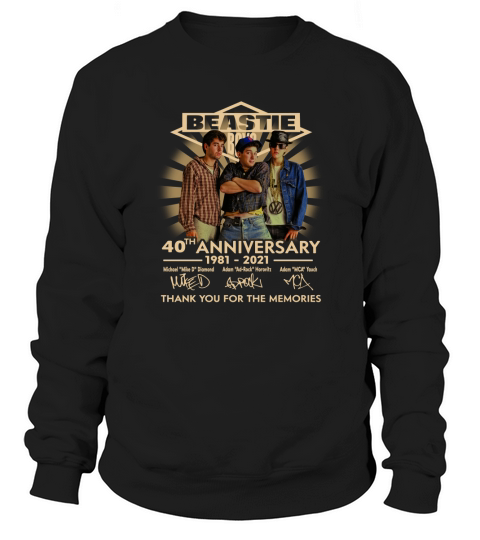 Beastie boys 40th anniversary 1981 2021 Sweatshirt Unisex