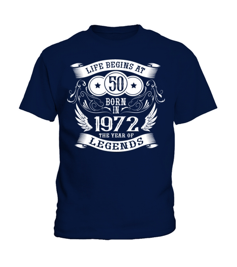 50th Birthday Gifts Vintage 1972 Birthday Kids T-Shirt