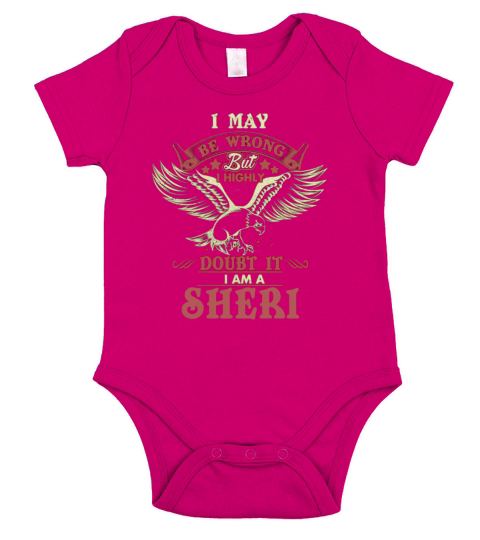SHERI, SHERI TShirt, SHERI Hoodie Short Sleeve Baby One-Piece