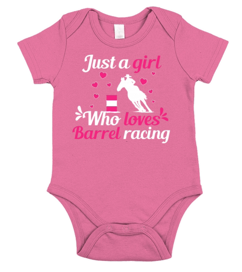 Just a girl who loves Barrel Racing Short Sleeve Baby One-Piece