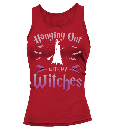 Witch Halloween Shirt Hanging Out With My Witches Women's Tank Top