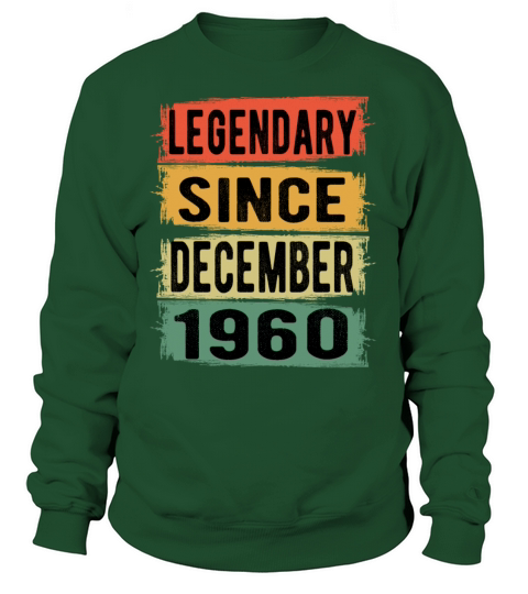 Birthday Retro Legendary December 1960 Women's Sweatshirt