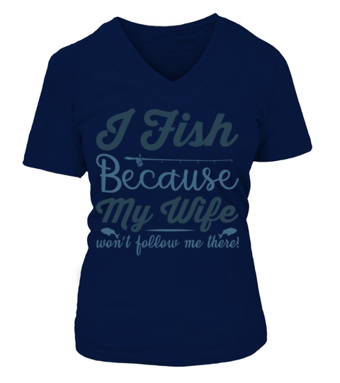 Fishing on fishing boat as fisherman Women's V-Neck T-shirt