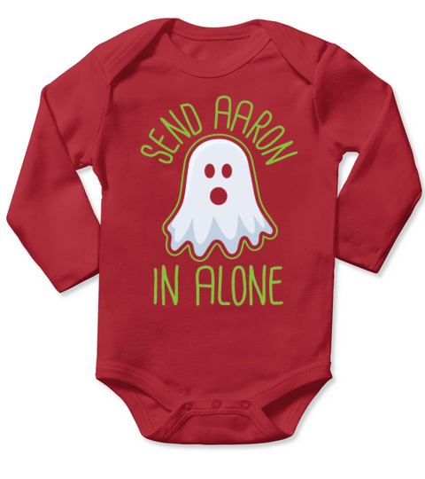 Send Aaron in alone Ghoast Hunting Long Sleeve Baby One-Piece
