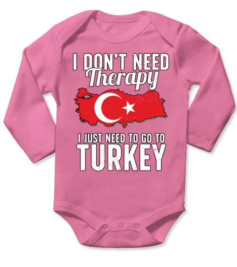 Turkey flag I Turkish Souvenirs Long Sleeve Baby One-Piece