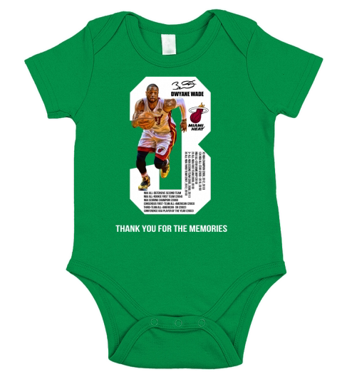Dwyane wade thank you for the memories Short Sleeve Baby One-Piece