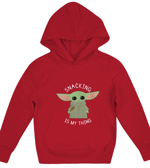 The Mandalorian the Child Snacking is My Thing Kids Hoodie