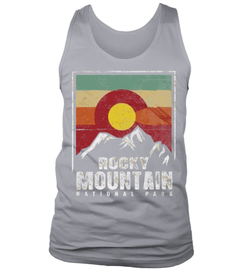 Vintage Rocky Mountain National Park Shirt Colorad Men's Tank Top