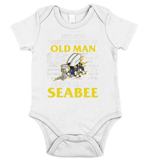 NAVY SEABEE VETERAN TSHIRT Short Sleeve Baby One-Piece