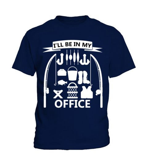 Fishing Dad Grandpa - In My Office Shirt Kids T-Shirt