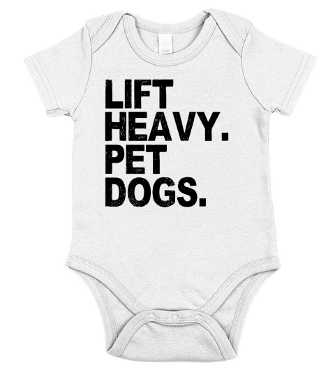 Lift Heavy Pet Dogs Gym For Weightlifters Short Sleeve Baby One-Piece