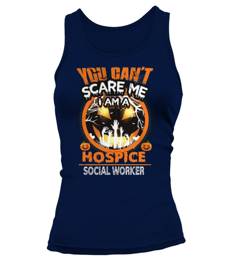 HOSPICE SOCIAL WORKER Broom Halloween Tank top Woman