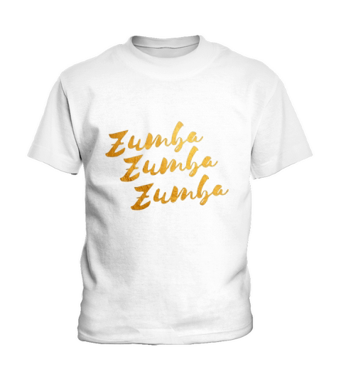 Gold zumba i love dance Kids T-Shirt
