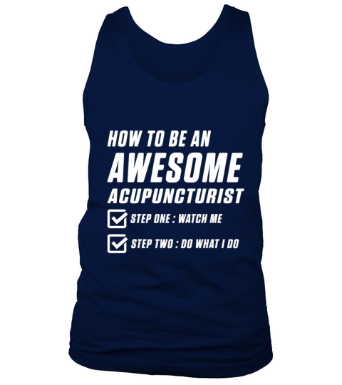 Acupuncture Learning Funny Acupuncturist print Tank Top Unisex