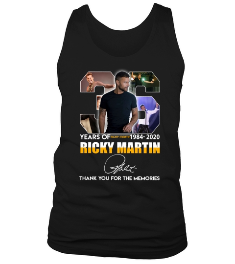 36 Years Of Ricky Martin 1984 2020 Ricky Martin Thank You For The Memories Tank Top Unisex