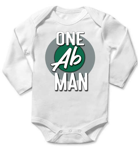 One Ab Man For Funny Dad Long Sleeve Baby One-Piece