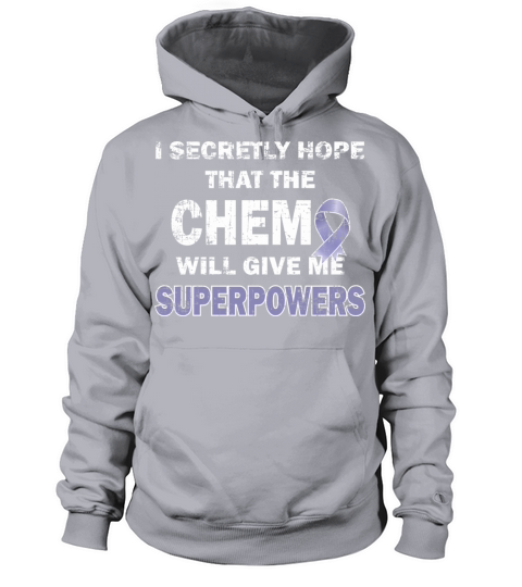 I Secretly Hope Chemo Give Me Superpowers - Ribbon Men's Hoodie
