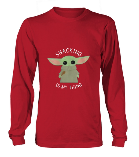The Mandalorian the Child Snacking is My Thing Long sleeved Unisex