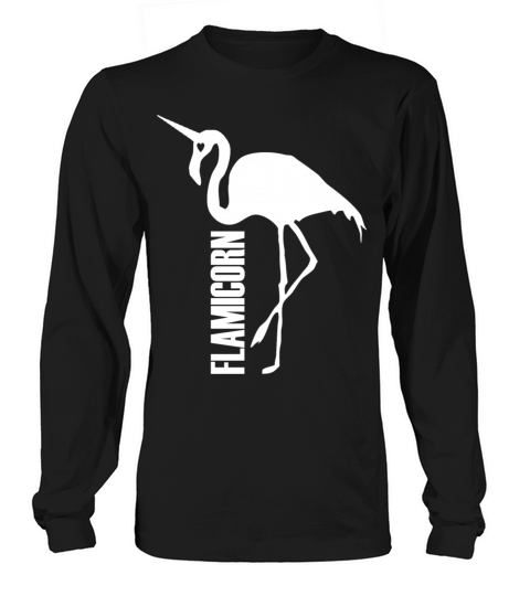 flamingo unicorn hybrid creature hybrids white Long sleeved Unisex