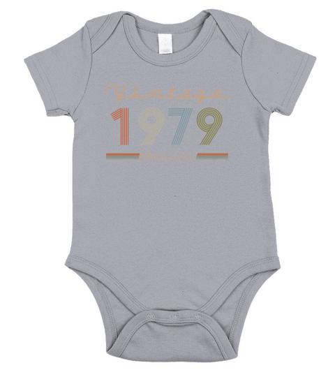 Vintage 1979 Classic Short Sleeve Baby One-Piece