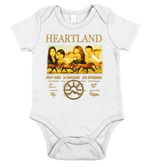Heartland 2007 2021 14 seasons 221 episodes signatures Short Sleeve Baby One-Piece