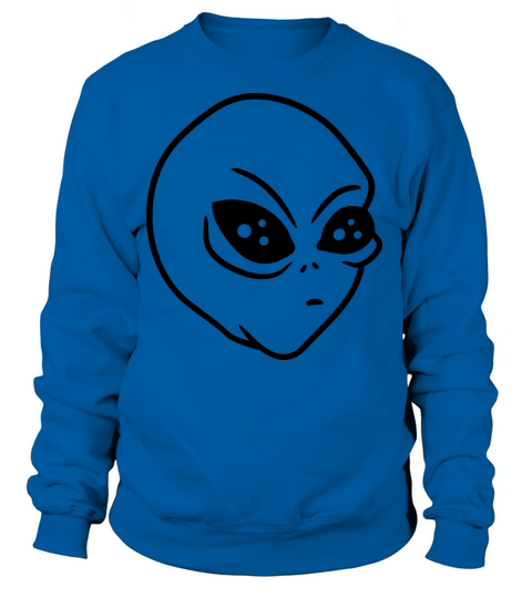 head face alien alien space ufo space visitor gray Women's Sweatshirt