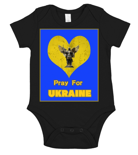 PRAY FOR UKRAINE 001 Short Sleeve Baby One-Piece