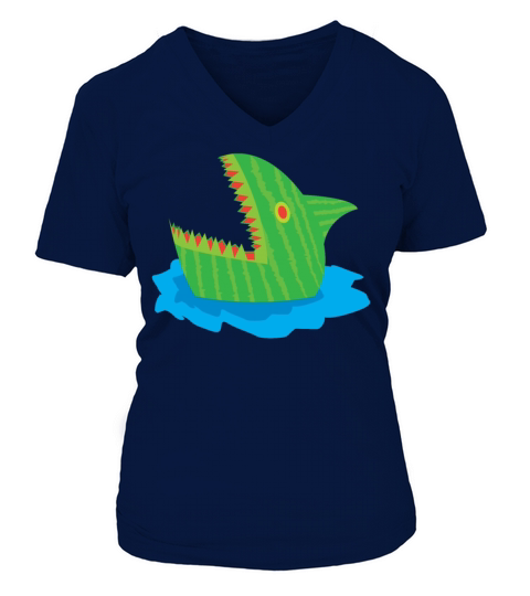 Watermelon Shark Women's V-Neck T-shirt
