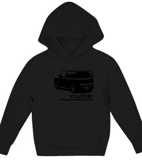 Rear Nissan Cube Because Mormal Is Boring Kids Hoodie