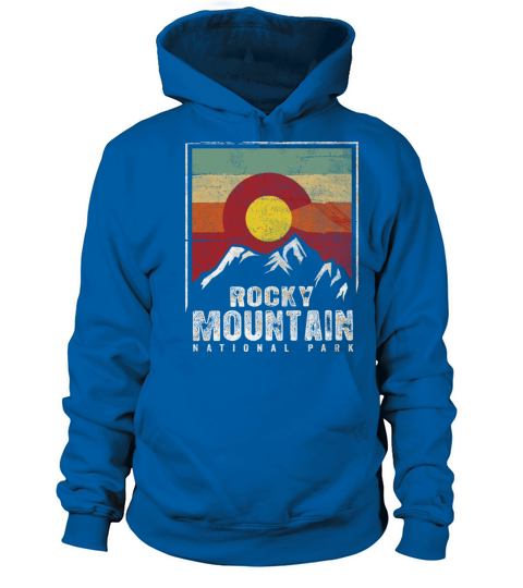 Vintage Rocky Mountain National Park Shirt Colorad Women's Hoodie