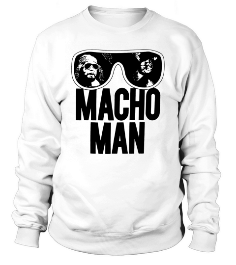 Macho Man Wrestler Ooold School Purple Sweatshirt Unisex