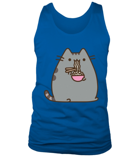 Pusheen The Cat Eating Noodles Tank Top Unisex
