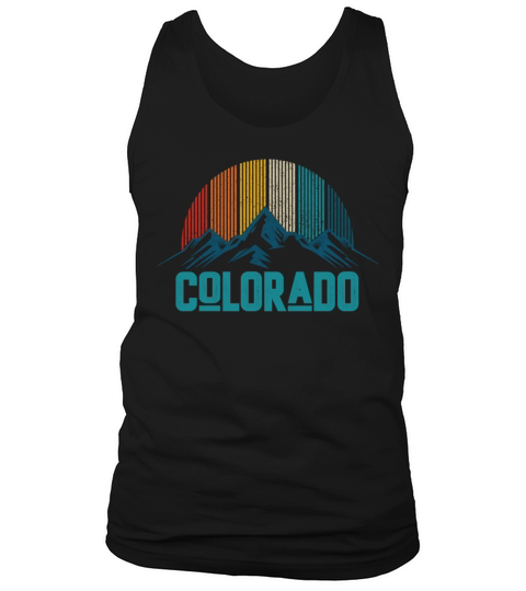 Colorado Vintage Mountains Men's Tank Top