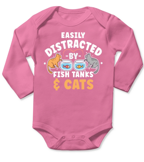 Fishkeeping Aquarium Keeper Marine Life Fish Tank Long Sleeve Baby One-Piece
