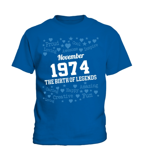 November 1974 Legends Kids T-Shirt