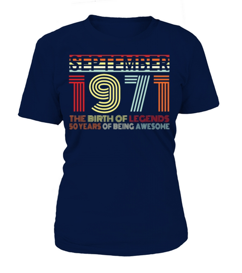 1971 In September Retro Gift Idea Women's T-Shirt