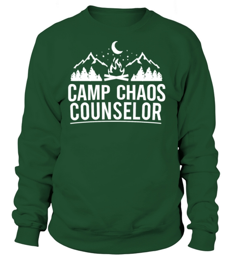 Funny Camp Chaos Counselor Camping Campfire Beer Women's Sweatshirt