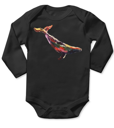 Whale Long Sleeve Baby One-Piece