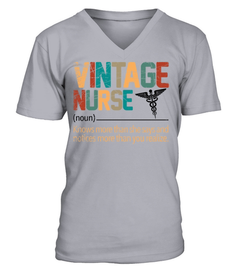 Vintage Nurse Men's V-Neck T-shirt