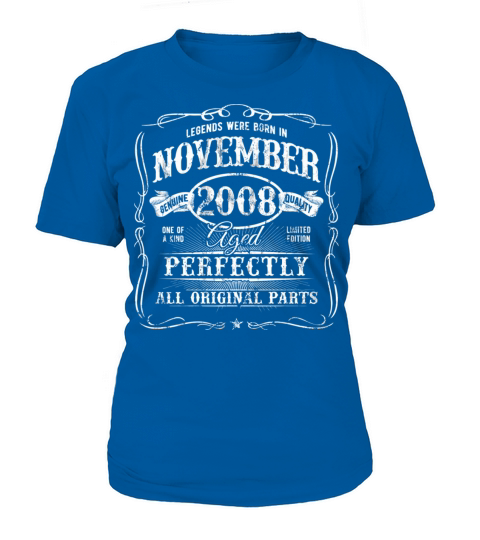 Born In November 2008 Vintage 12Th Birthday All Or Women's T-Shirt